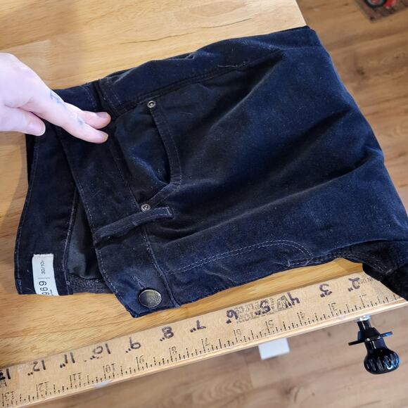 Gap 1969 30/10r Black Straight Leg Jeans Cotton Blend 9" Rise 31"Inseam - Picture 8 of 12